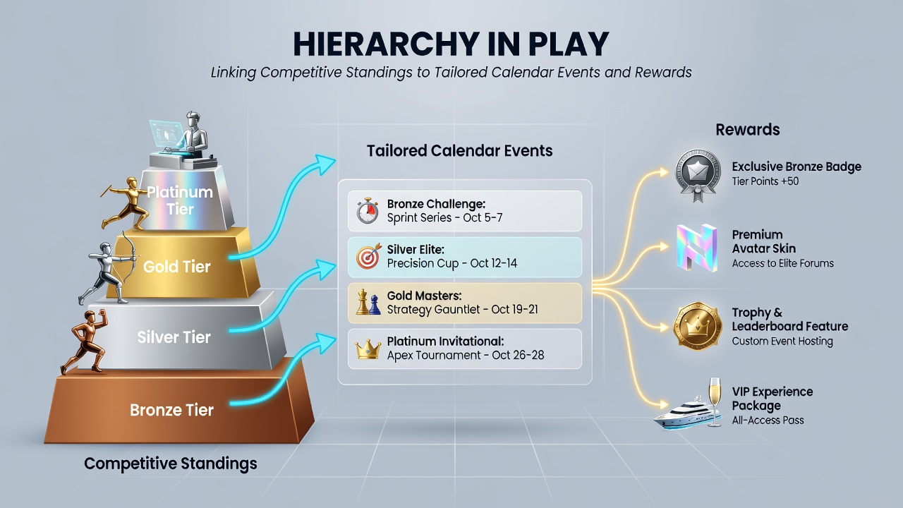 Players celebrating rewards after a competitive event