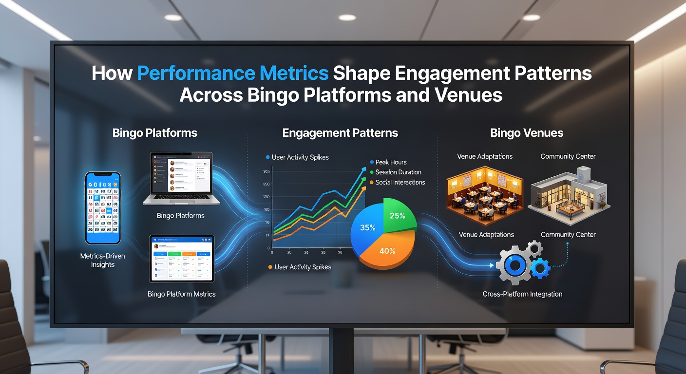 Analytics dashboard displaying engagement graphs from bingo platforms and venue floor maps